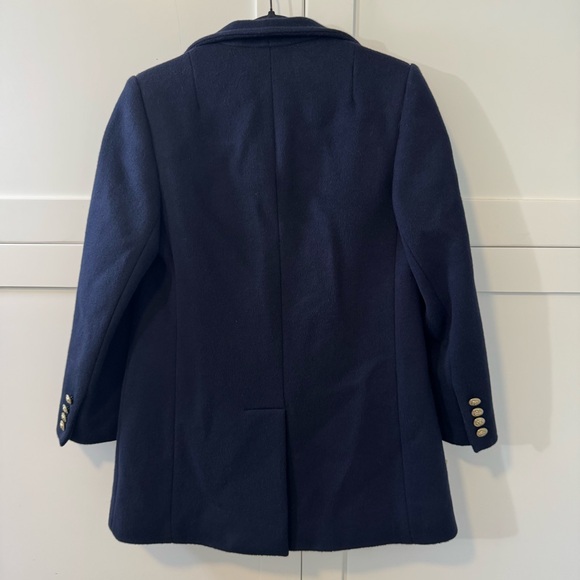 Vintage Wool Womens Navy Peabody House Peacoat Gold Button Size 3/4 - Picture 3 of 15